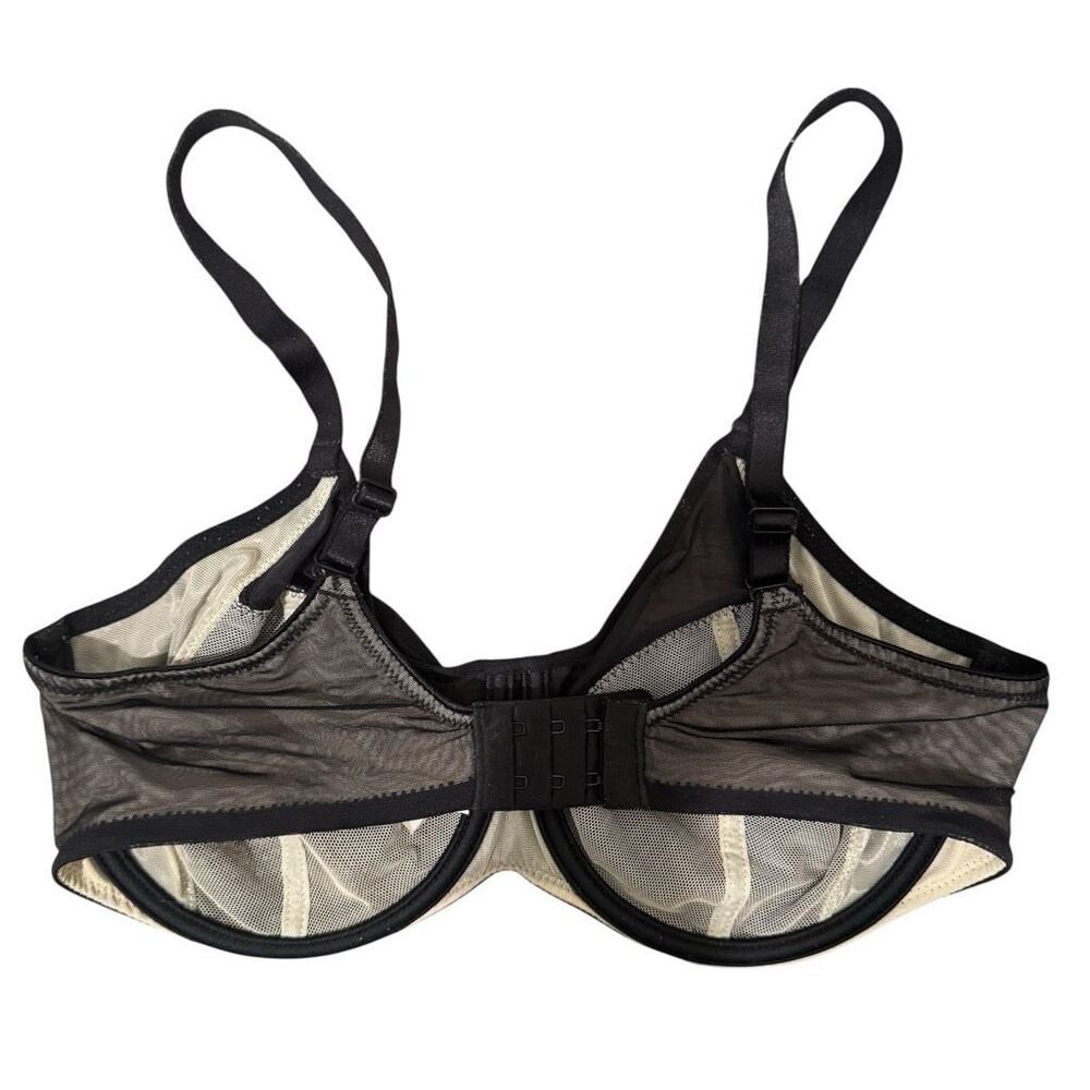Chantelle Revele Moi Perfect Fit Underwire Bra Size 34DDD Black Lace - Picture 2 of 4